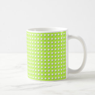 Niedliches Lime Green Geometric Pattern - Little D Tasse