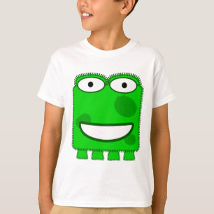 Niedliches Limones grünes Cartoon-Monster T-Shirt