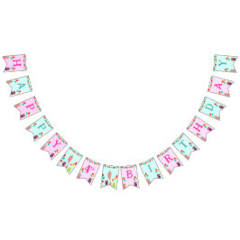 Niedliches Limonster Cartoon Spaß Geburtstagsparty Wimpelkette