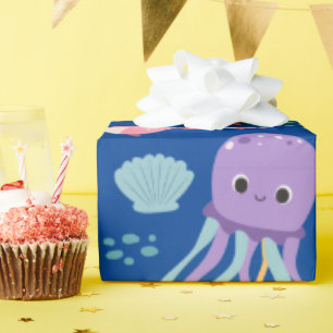 Niedliches "Little Ocean Friends"-Muster Geschenkpapier