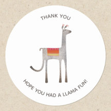 Niedliches Llama Alpaca Party Vielen Dank
