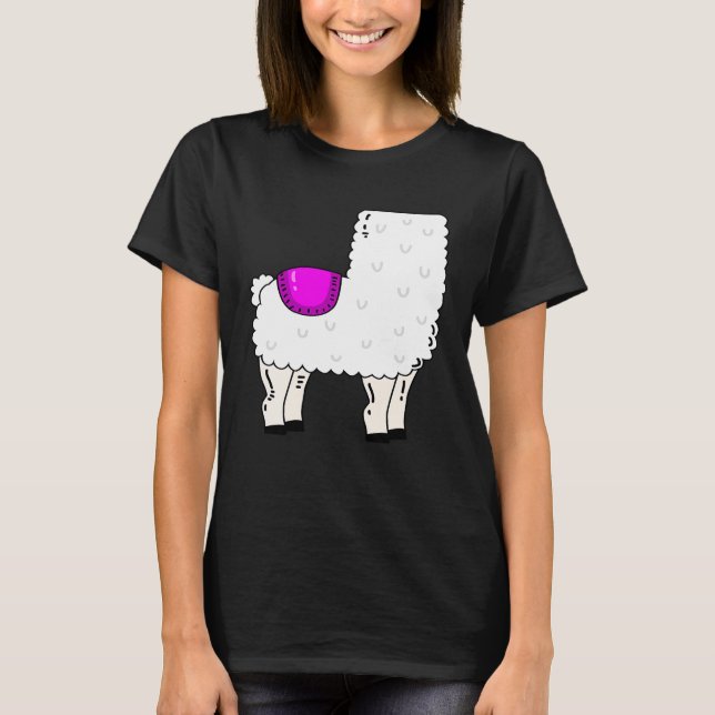 Niedliches Llama Kostüm Alpaca T-Shirt (Vorderseite)
