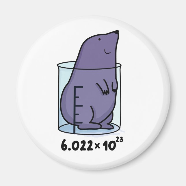 Niedliches Loch in einem Becherpuffer Magnet (Vorne)