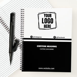 Niedliches Logo-Geschäft für kundenspezifische Unt Notizbuch