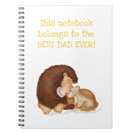 Niedliches "Löwen und Cut"Best Vater Ever"Notebook Notizblock