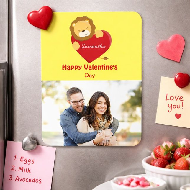 Niedliches Löwengelb-Foto Magnet (Von Creator hochgeladen)