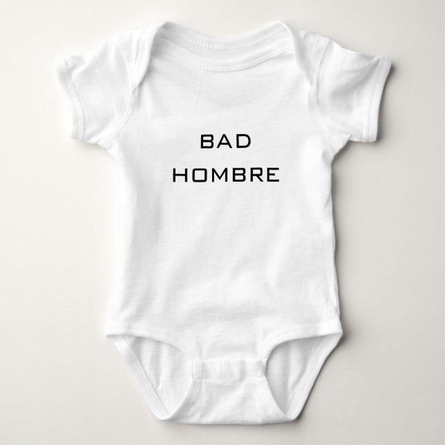 niedliches lustiges des schlechten Spaßes hombre- Baby Strampler (Vorderseite)