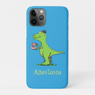 Niedliches, lustiges Grün zum Rex-Dinosaurier-Cart Case-Mate iPhone Hülle