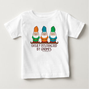 Niedliches lustiges leicht abgelenkt durch Gnomes Baby T-shirt