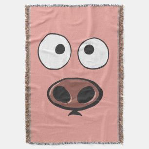 Niedliches lustiges Schwein Decke