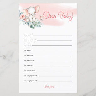 Niedliches Mädchen Elephant Eucalyptus Sehr geehrt