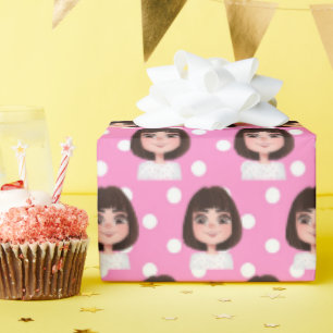 Niedliches Mädchen Geschenkpapier