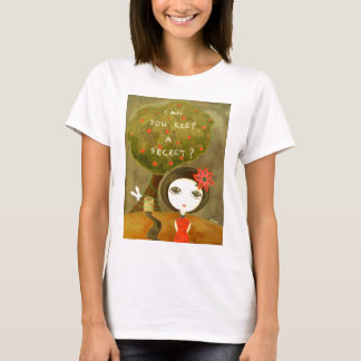 Niedliches Mädchen - können Sie ein Geheimnis T-Shirt