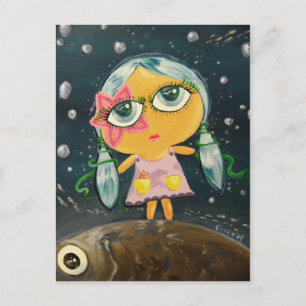 Niedliches Mädchen - Mädchen aus dem Meer Postkarte