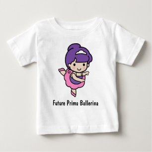 Niedliches Mädchen Prima Ballerina Baby T-shirt