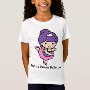 Niedliches Mädchen Prima Ballerina T-Shirt