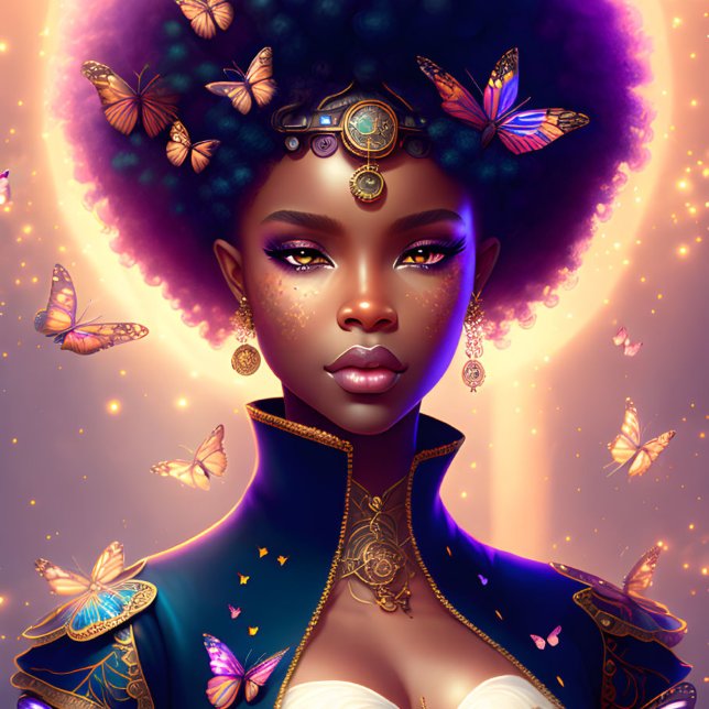 Niedliches Mädchen Rainbow Steampunk Kinder Metall Brotdose (Von Creator hochgeladen)