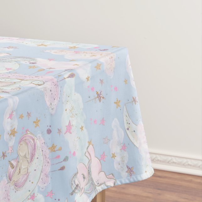 Niedliches Mädchen, rosa, lila Party Tischdecke (Beispiel)