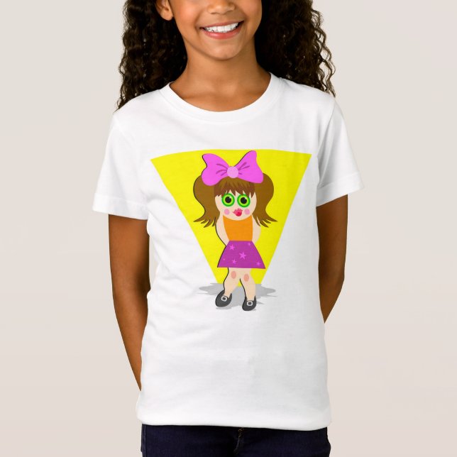 Niedliches Mädchen T-Shirt (Vorderseite)