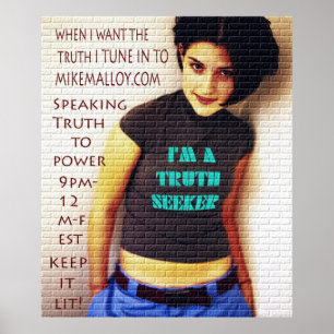 NIEDLICHES MÄDCHEN TRUTHSEEKERS POSTER