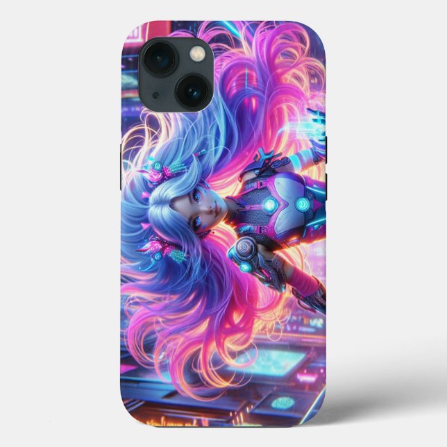 Niedliches Mädchendesign Case-Mate iPhone Hülle (Rückseite)