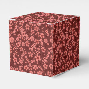 Niedliches magenta cremefarbenes Muster Geschenkschachtel