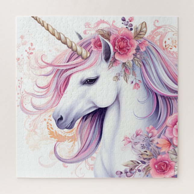 Niedliches magisches Einhorn Puzzle (Vertikal)