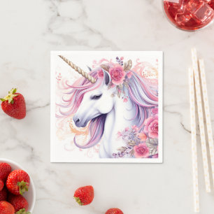 Niedliches magisches Einhorn Serviette