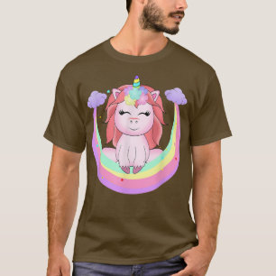 Niedliches magisches Einhorn und RegenbogenEinhorn T-Shirt