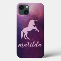 niedliches magisches lila Einhorn