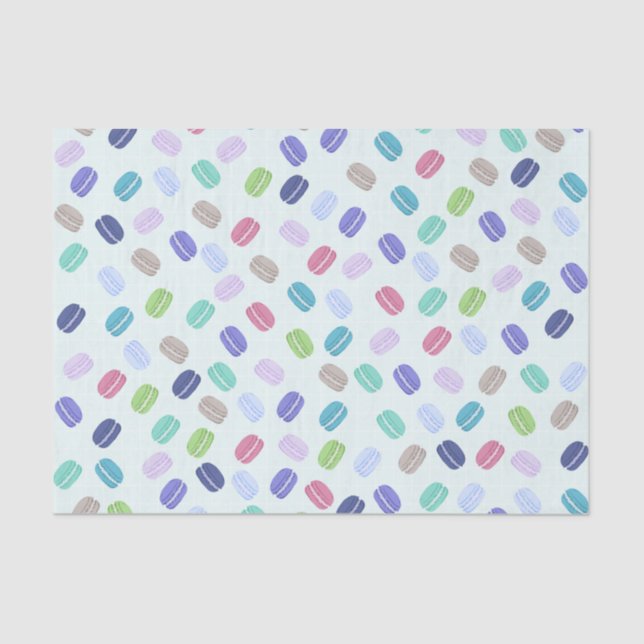 Niedliches Makaronzettel Seidenpapier (Vorderseite)