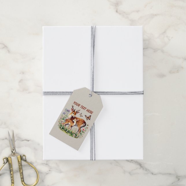 Niedliches Mama-Hirsch Geschenkanhänger (Mit Garn)