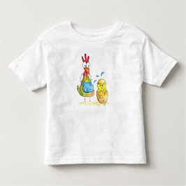 Niedliches Mama-Hühnchen mit Baby Kleinkind T-shirt