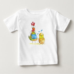 Niedliches Mama-Hühnchen mit Baby T-shirt