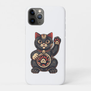 niedliches Maneki Neko Katzenaufdruck auf Japanisc Case-Mate iPhone Hülle