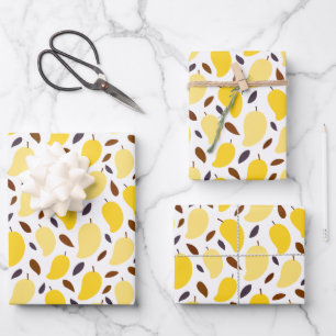 Niedliches Mango-Muster Geschenkpapier Set