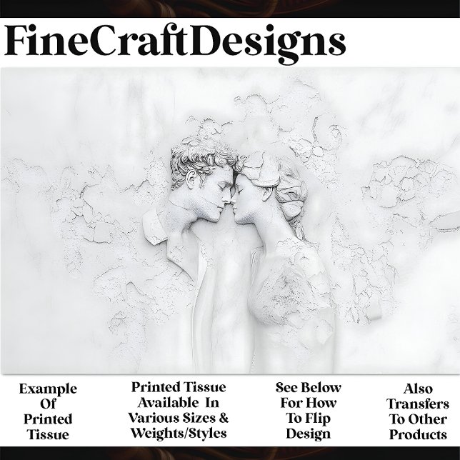 Niedliches Marmorpaar in Liebe, das X3 Decoupage t Seidenpapier (Von Creator hochgeladen)