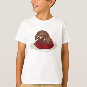 Niedliches Meatball Eating Spaghetti T-Shirt