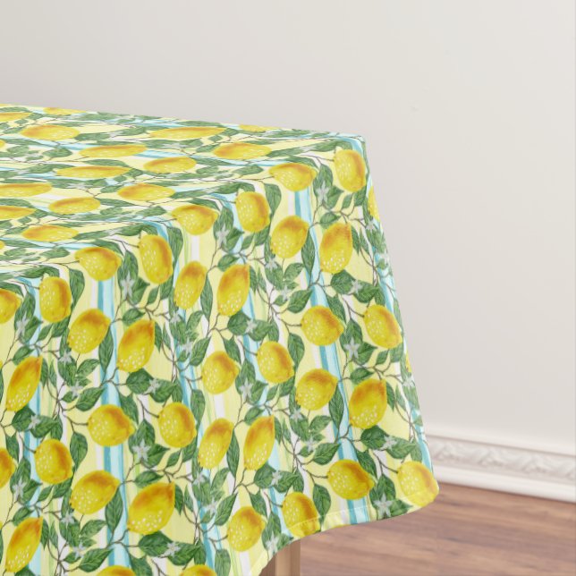 Niedliches mediterranes Sommerlemon Tischdecke (Beispiel)