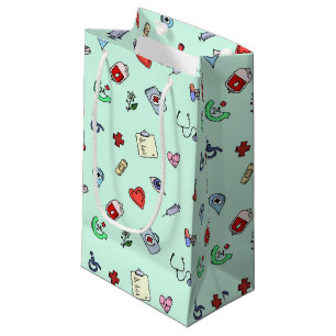 Niedliches medizinisches Icon-Muster Kleine Geschenktüte