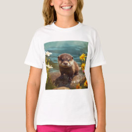 Niedliches Meer Otter T Shirt - Süße Tier Shirts