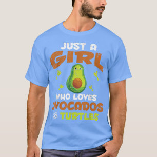 Niedliches Meer Tier Avocado Lover Girls T-Shirt