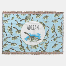 Niedliches Meeresschildkrötenmuster Decke