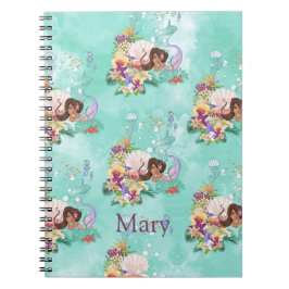 Niedliches Meerjungfisch rosa Notizblock