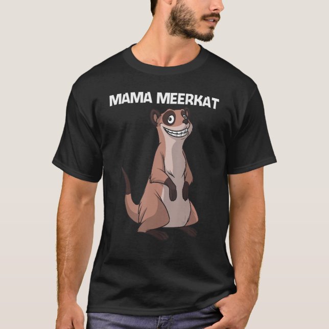 Niedliches Meerkat für Frauen Girls Meerkat T-Shirt (Vorderseite)
