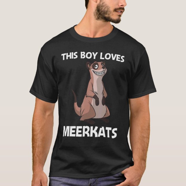 Niedliches Meerkat für Jungen Kinder Meerkat T-Shirt (Vorderseite)