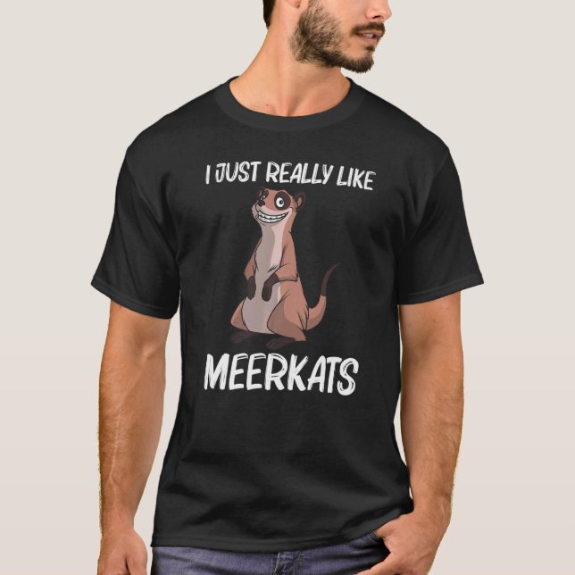 Niedliches Meerkat für Männer Frauen Meerkat Mongo T-Shirt (Vorderseite)
