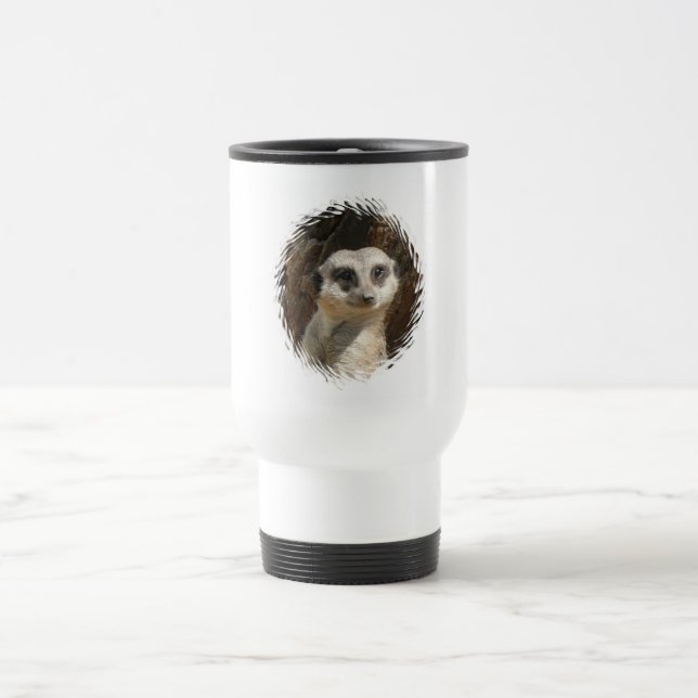 Niedliches Meerkat Reisebecher (Mittel)