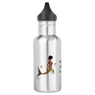 Niedliches Mermaid mit Seepferden Wasserflasche