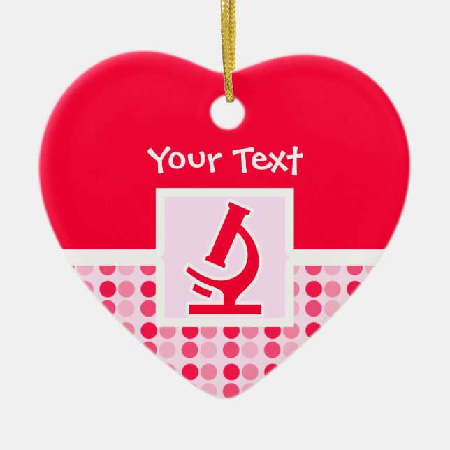 Niedliches Mikroskop Keramikornament (Vorne)